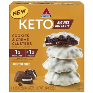 Atkins Keto Cookies & Crème Clusters - 8 Count