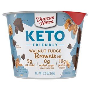 Duncan Hines Keto Walnut Fudge Brownie Cups