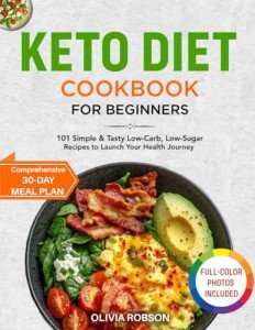 Easy Keto Cookbook: 101 Tasty Low-Carb Recipes