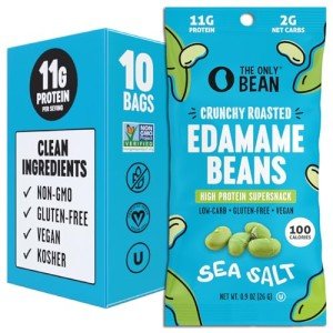 Crunchy Dry Roasted Edamame Snacks - Sea Salt