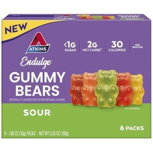 Atkins Endulge Low Sugar Keto Sour Gummy Bears