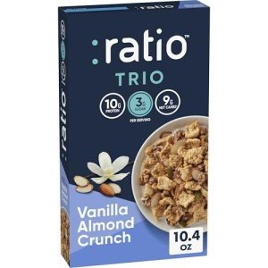 Ratio Trio Vanilla Almond Crunch Cereal - 10g Protein