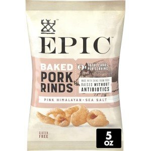 Pink Himalayan & Sea Salt Pork Rinds, Keto Snack