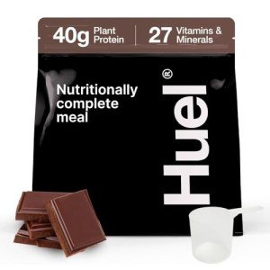Huel Black Edition | Chocolate 40g Vegan Protein Powder | Nutritionally Complete Meal | 27 Vitamins and Minerals, Gluten Free | 17 Servings | Scoop not Included to Reduce Plastic