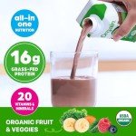 Orgain Organic Nutritional Shake, Creamy Chocolate Fudge - Meal Replacement, 16g Protein, 20 Vitamins & Minerals, Gluten & Soy Free, Kosher, Non-GMO, Packaging May Vary, 11 Fl Oz (Pack of 4)