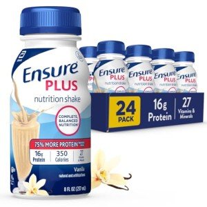 Ensure Plus Therapeutic Nutrition Vanilla Flavor Liquid, 27 Vitamins, 8 oz – 6 Pack