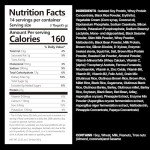 Flimeal Black Sesame Protein Shake, 22g Protein, Low Sugar, Keto-Friendly Meal Replacement Shake, 22.22oz, 14 Servings, With Crunchy Protein Crisps