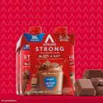 Atkins Strong High Protein Shake, Milk Chocolate Flavored, 30g Protein, Low Carb and Low Sugar Shake, Keto Friendly, Gluten Free, Muscle and Gut Health Support Complex, 12 Count