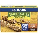 Nature Valley Protein Granola Bars, Snack Variety Pack, Chewy Bars, 15 ct, 21.3 OZ
