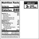 Atkins Chocolate Peanut Butter Protein Meal Bar, High Fiber, 16g Protein, 2g Sugar, 3g Net Carb, Meal Replacement, Keto Friendly, 5 Count