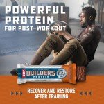CLIF BUILDERS Protein Bars - Chocolate Peanut Butter Flavor - 20g Plant Based Protein - Gluten Free - Non-GMO - Low Glycemic - No Artificial Sweeteners - Value Pack, 2.4 oz. (12 Count)