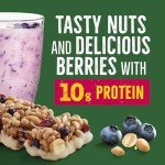 Nature Valley Protein Smoothie Chewy Snack Bars, Berry Blend Protein Bars, 5 Bars, 7.1 oz