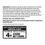 Atkins Vanilla Caramel Pretzel Protein Meal Bar, High Fiber, 2g Sugar, 4g Net Carbs, Meal Replacement, Keto Friendly, 5 Count