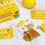 ALOHA Organic Plant Based Protein Bars - Lemon Cashew - Single Bar - Vegan, Low Sugar, Gluten-Free, Paleo, Low Carb, Non-GMO, No Stevia & No Erythritol
