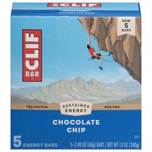 CLIF BAR - Chocolate Chip - Made with Organic Oats - 10g Protein - Non-GMO - Plant Based - Energy Bars - 2.4 oz. (5 Pack)