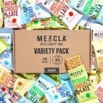 Mezcla Puff Crispy Protein Bars, Gluten Free & Vegan Protein Bars, 10g Protein, Alt for Crispy Rice Treat, Granola Bars & Breakfast Bars, Healthy Snacks for Adults, Variety Pack, 8 Count