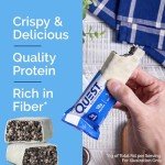 Quest Nutrition Crispy Cookies & Cream Hero Protein Bar, 18g Protein, 1g Sugar, 3g Net Carb, Gluten Free Protein Snack, Keto Friendly, 12 Count