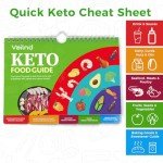 Keto Cheat Sheets Magnets Booklet, Keto Diet Guide for Beginners, Keto Diet Book Magnetic Chart, Keto Cookbook Weight Loss Low Carb Ketogenic Diet Foods Meal Plan