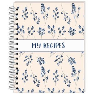 Recipe NoteBook to Write in Your Own Recipes, 7" x 9" Hardcover Notebook with 200 Recipe Template Pages (100 sheets), 8 Movable Dividers Tabs, Table of Contents, Pocket, and 24 Category Stickers for Organized Recipes' Cookbook
