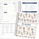Recipe NoteBook to Write in Your Own Recipes, 7" x 9" Hardcover Notebook with 200 Recipe Template Pages (100 sheets), 8 Movable Dividers Tabs, Table of Contents, Pocket, and 24 Category Stickers for Organized Recipes' Cookbook