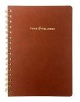 Kunitsa Co. Food and Exercise Journal for Women - Track Meals, Nutrition, and Weight Loss, 90 Days, Walnut Brown, 8.5 x 6 Inches