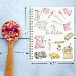 ceiba tree Blank Recipe Book to Write in Your Own Recipes Notebook Cookbook Journal 8.5" x 11" with Stickers Gift Ideas for Women Wife Mom 120 Pages