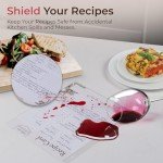 Addimay Recipe Book to Write in Your Own Recipes - Hardcover 3 Ring Recipe Binder with Plastic Sleeves - 8x10 Recipe Cards w/Folder Dividers - Blank Cookbook for Organizing Family Recipes