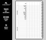 Fitness Logbook (Black) - A5 Undated Workout Journal For Men & Women - Plastic Cover & Thick Paper - Planner Log Book To Track Weight Loss, Muscle Gain, Gym Exercise, Bodybuilding Progress