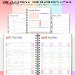 Wellness Journal - 90 Day Health, Fitness, Gratitude, Mindfullness, Wellbeing, Habit, Goals, Diet & Food Tracker - A5 (Pastel Rainbow)