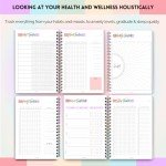 Wellness Journal - 90 Day Health, Fitness, Gratitude, Mindfullness, Wellbeing, Habit, Goals, Diet & Food Tracker - A5 (Pastel Rainbow)