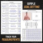 Nextnoid Hardcover Fitness & Food Journal - Nutrition & Workout Planner for Men & Women - A5(5.7" x 8.3") Sturdy Workout Log Book to Track Diet, Gym & Home Workouts