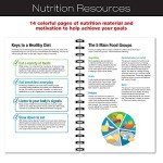 Global Printed Products 6" x 8.5" Daily Food Diary, Nutrition Planner, Health Journal, Meal Planner: Clip-in Bookmark, Sturdy Binding, Thick Pages & Laminated Protective Cover (Green)