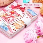 Smart tree Food Journal for Women, Pink Travel Journal Colorful Notebook, Cute planner, Mood Tracker Notepad, Sweet Tasty Series Diary 224 Pages with 20Pcs Stickers and Inner Pocket (A5-Pink)