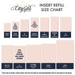 Personal Size Food Journal Insert – 3.74" x 6.73", Weekly Meal Tracker Refill with Water Intake and Mood Log