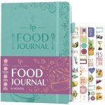 Legend Food Journal – 6-Month Wellness Diary for Tracking Meals, Calories, Macros & Exercise – Weightloss Planner & Diet Tracker – Daily Log for Weight Loss & Nutrition – 7" x 10" (Aquamarine)