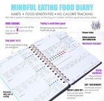 Mindful Eating Nutrition Diary - A5 Food Sensitivity Log, The 60 Days Intuitive Eating Journal Is Perfect For Noticing Your Mood, Feelings And Symptoms-Diet Journal For Achieve Health Goals