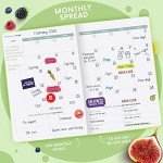Clever Fox Wellness Planner - Weekly & Daily Health and Wellness Log, Food Journal & Meal Planner Diary for Calorie Counting, Notebook for Medical Condition Tracking, A5-Sized - Neon Yellow