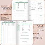 Clever Fox Fitness and Food Journal Premium – Guided Daily Workout, Meal & Weight Loss Tracker for Women & Men – Exercise Diet Planner (Rose Gold)