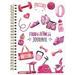 Food Fitness Workout Journal Weight Loss Nutrition Wellness Calorie Counter Log Diary Notebook Meal Planner Diet Exercise Training Health Tracker 6.1" x 8.5"