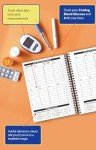 Diabetes Log Book - with Food & Blood Sugar Journal | for Types 1 & 2 Diabetics | A5 Spiral Bound