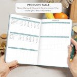 Clever Fox Food Journal - Daily Food Diary, Meal Planner to Track Calories & Nutrients, Weight Tracker Notebook, A5 (Aquamarine)