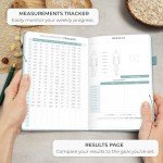 Clever Fox Food Journal - Daily Food Diary, Meal Planner to Track Calories & Nutrients, Weight Tracker Notebook, A5 (Aquamarine)