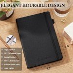 JUBTIC Mood Tracker Journal, Mental Health Journal for Women, 100-Day Self Care & Anxiety Journal with Wellness Tracker and Monthly Reflection, ADHD Planner to Practice Positive Thinking, Black