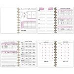 Food and Fitness Meal Workout Journal Diary Wellness Log Notebook Planner Weight Loss Diet Exercise Training Health Tracker 6.1" x 8.5" Hard Cover