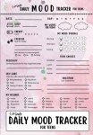 5-Minute Daily Mood Tracker for Teens: Self-Care Activities Log Book for Relieving Anxiety, Stress, Depression | Mental Health Diary
