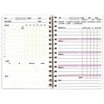 Food and Fitness Meal Workout Journal Diary Wellness Log Notebook Planner Weight Loss Diet Exercise Training Health Tracker 6.1" x 8.5" Hard Cover