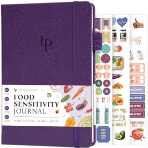 Legend Food Sensitivity Journal – Daily Elimination Diet & Health Diary with Symptom Tracker – Book Log for Low Fodmap, Diabetic, Ibs (Purple)
