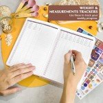 Legend Wellness Planner & Food Journal – Daily Diet & Health Journal with Weight Loss, Measurement & Exercise Trackers – Lifestyle & Nutrition Diary – Lasts 6 Months, A5 size – Rose Gold
