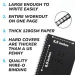Undated Fitness Log Book & Workout Planner - Designed by Experts Gym Notebook, Workout Tracker, Exercise Journal for Men Women