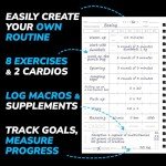 Undated Fitness Log Book & Workout Planner - Designed by Experts Gym Notebook, Workout Tracker, Exercise Journal for Men Women